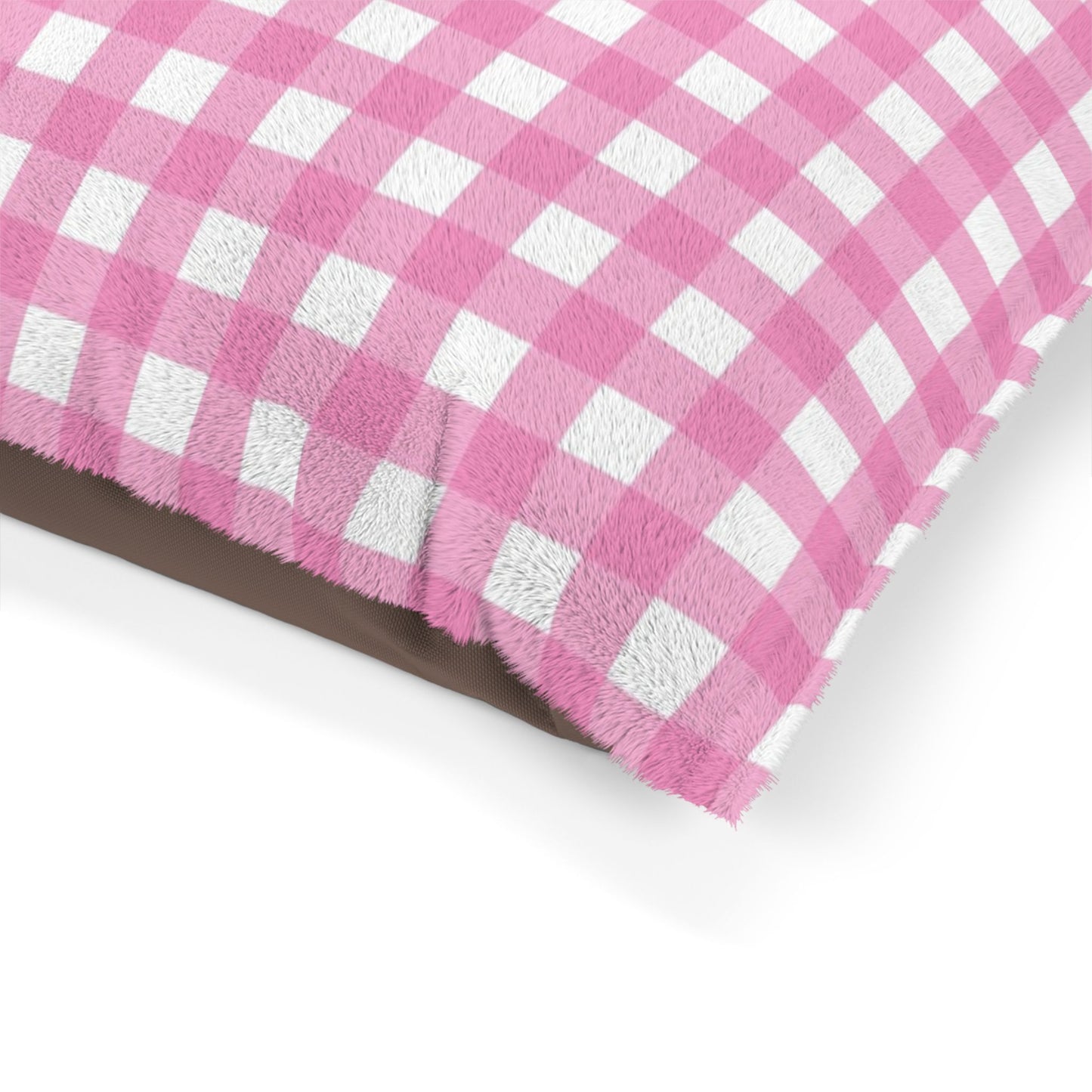 Gingham Pet Bed (pink)