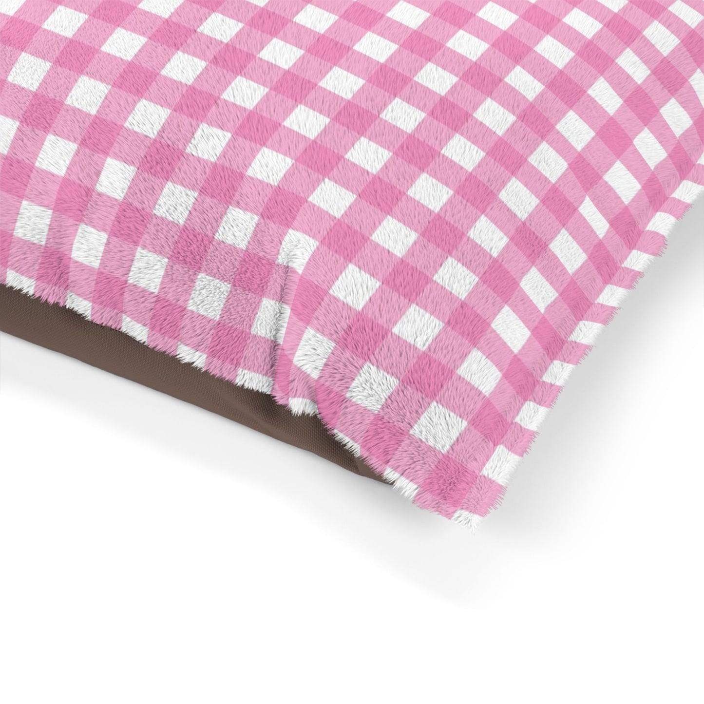 Gingham Pet Bed (pink)