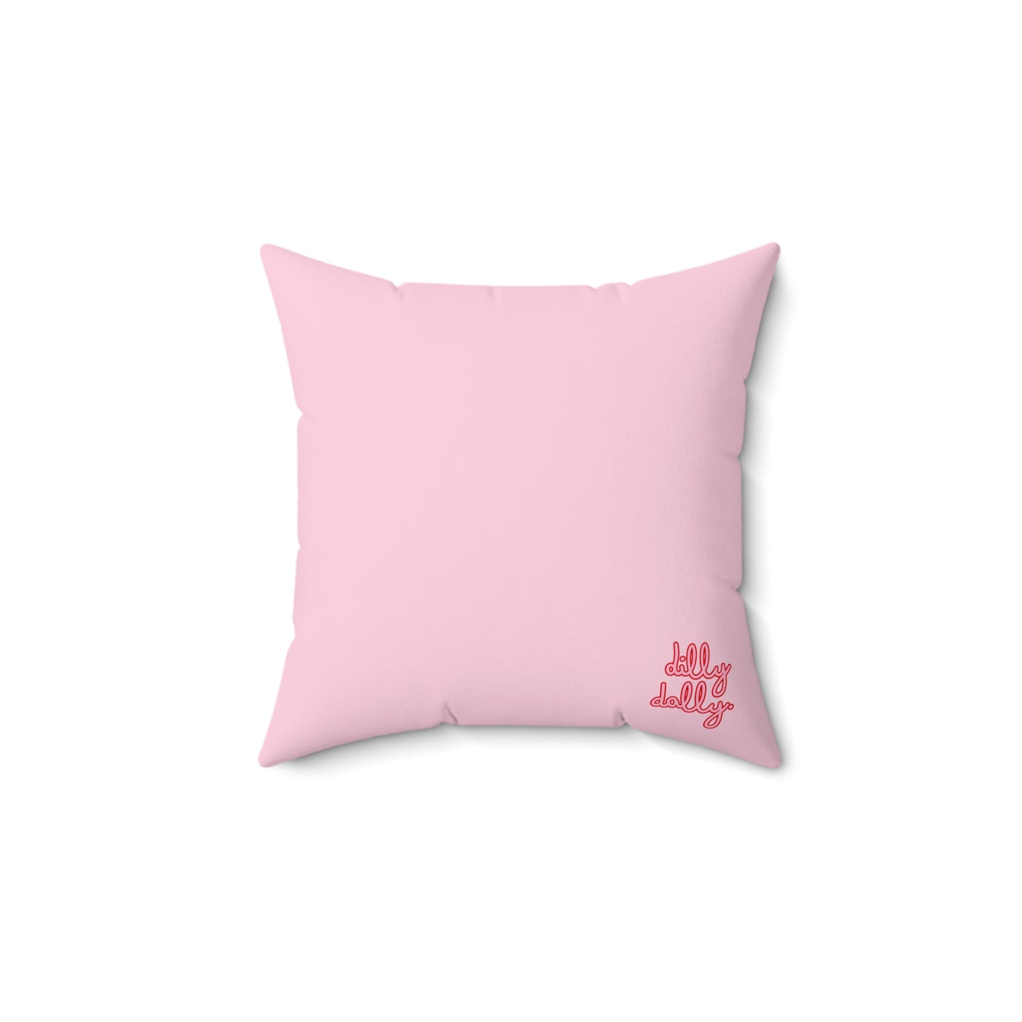 Gingham Throw Pillow (pink)