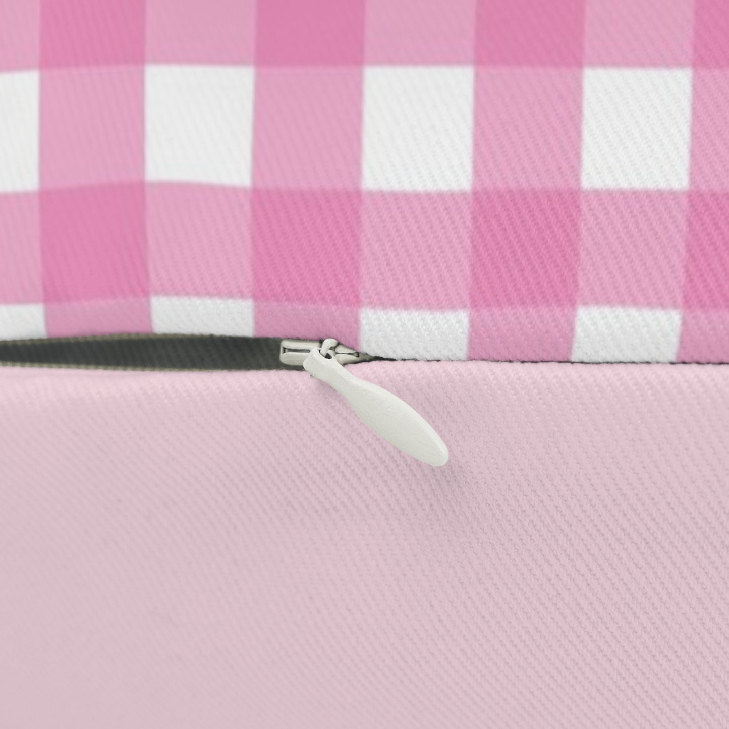 Gingham Lumbar Pillow (pink)