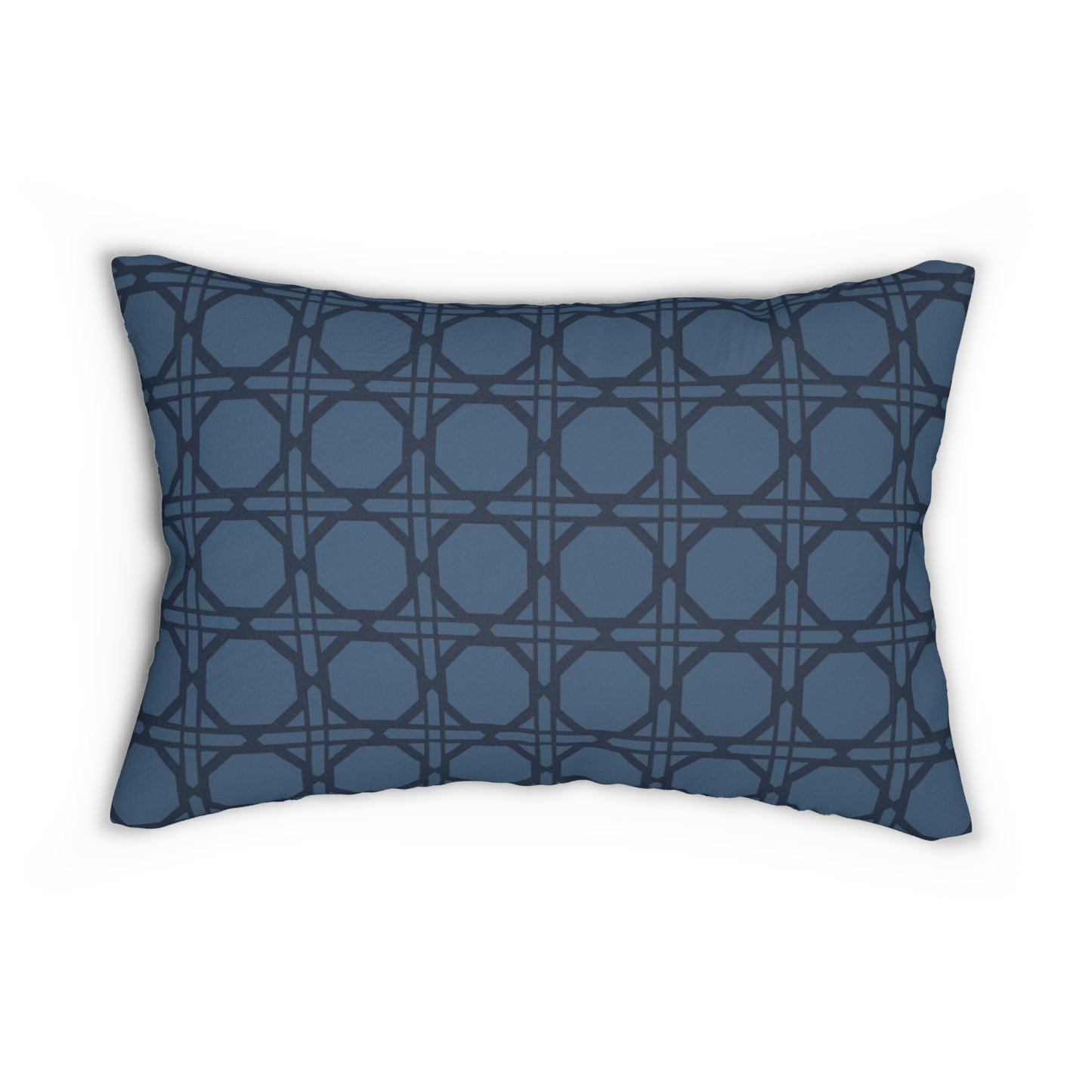 Navy Bamboo Lumbar Pillow