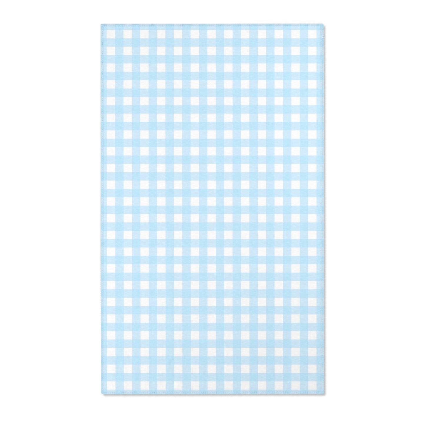 Gingham Area Rug (blue)