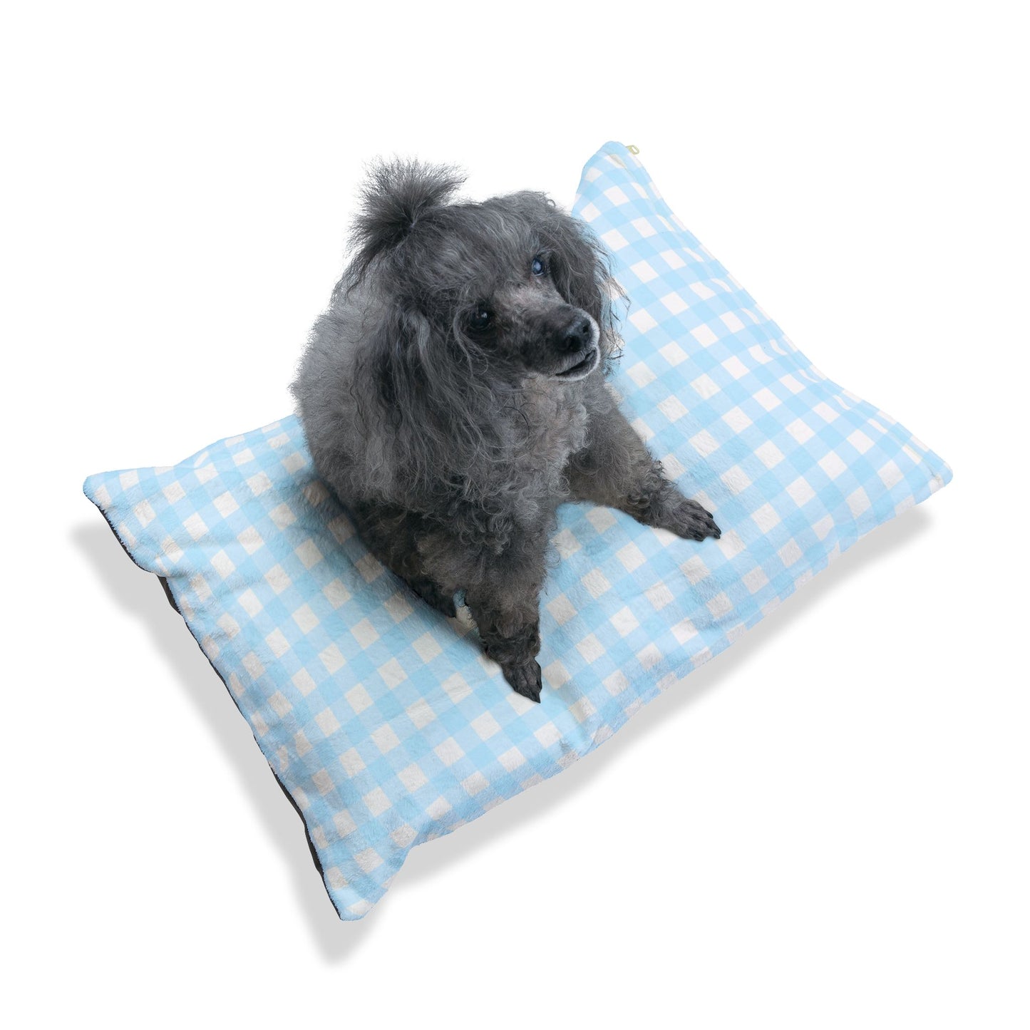 Gingham Pet Bed (blue)