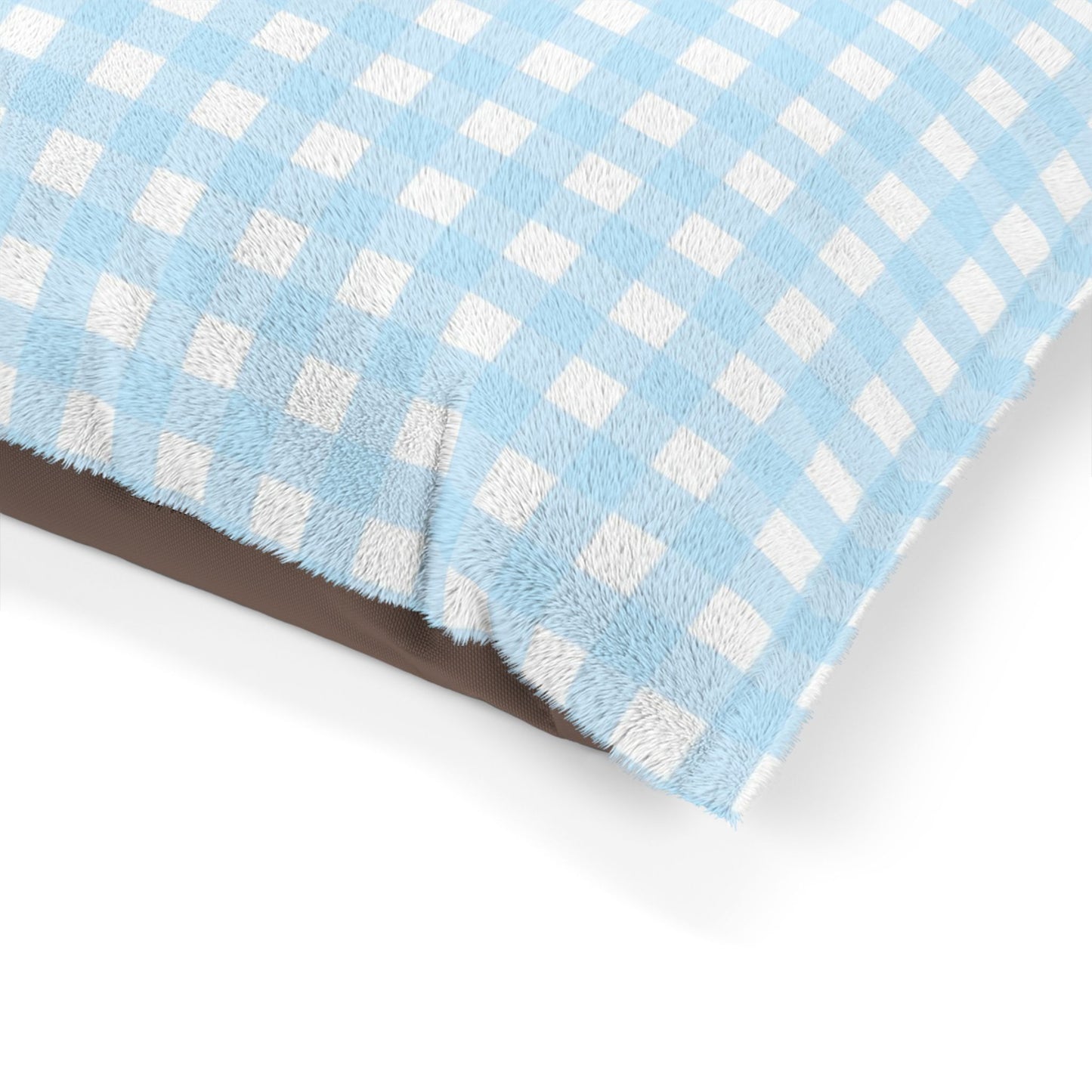 Gingham Pet Bed (blue)