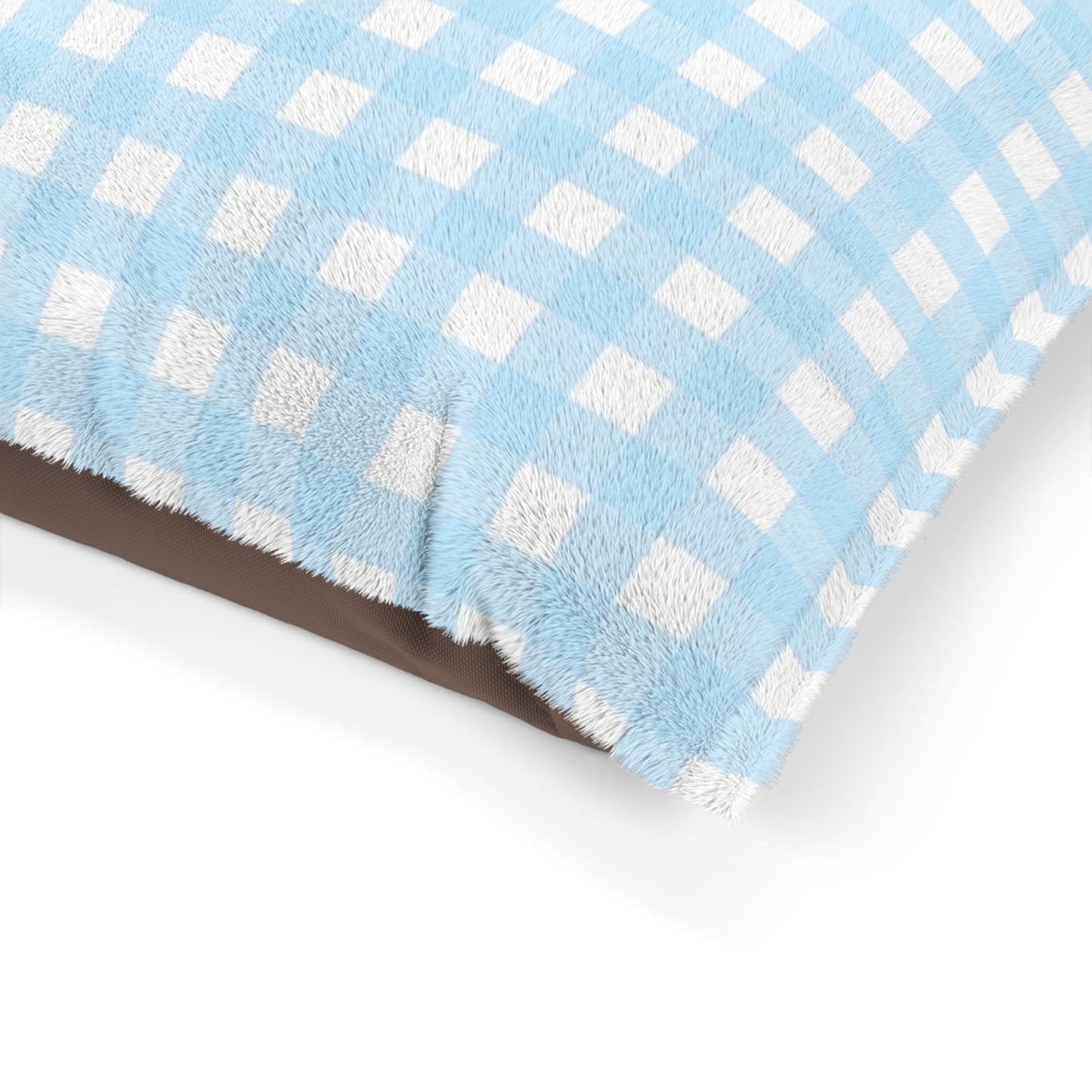 Gingham Pet Bed (blue)