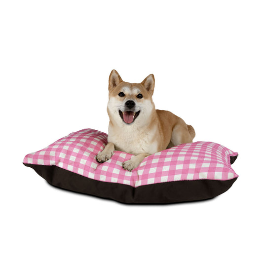 Gingham Pet Bed (pink)