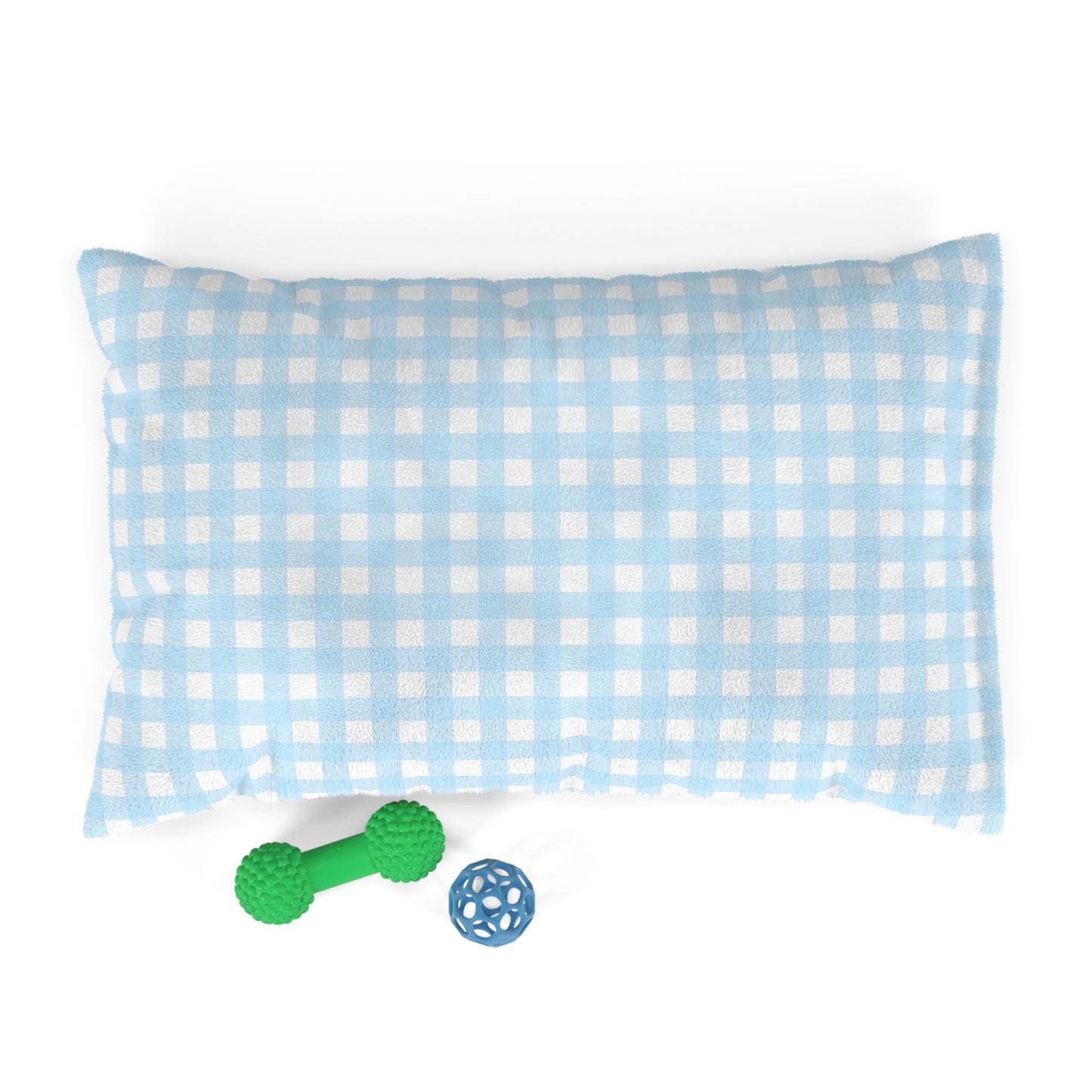 Gingham Pet Bed (blue)