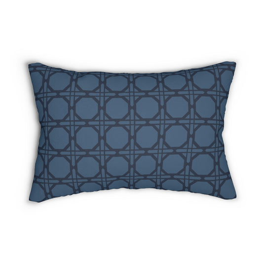 Navy Bamboo Lumbar Pillow