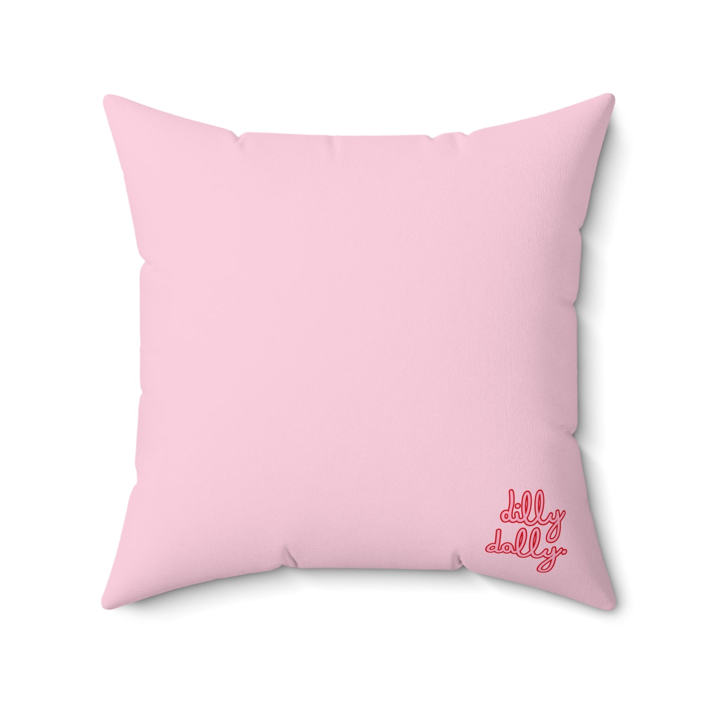 Gingham Throw Pillow (pink)