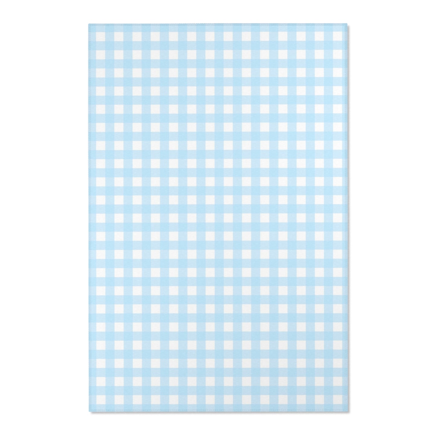 Gingham Area Rug (blue)