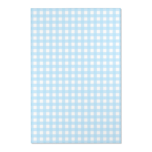 Gingham Area Rug (blue)