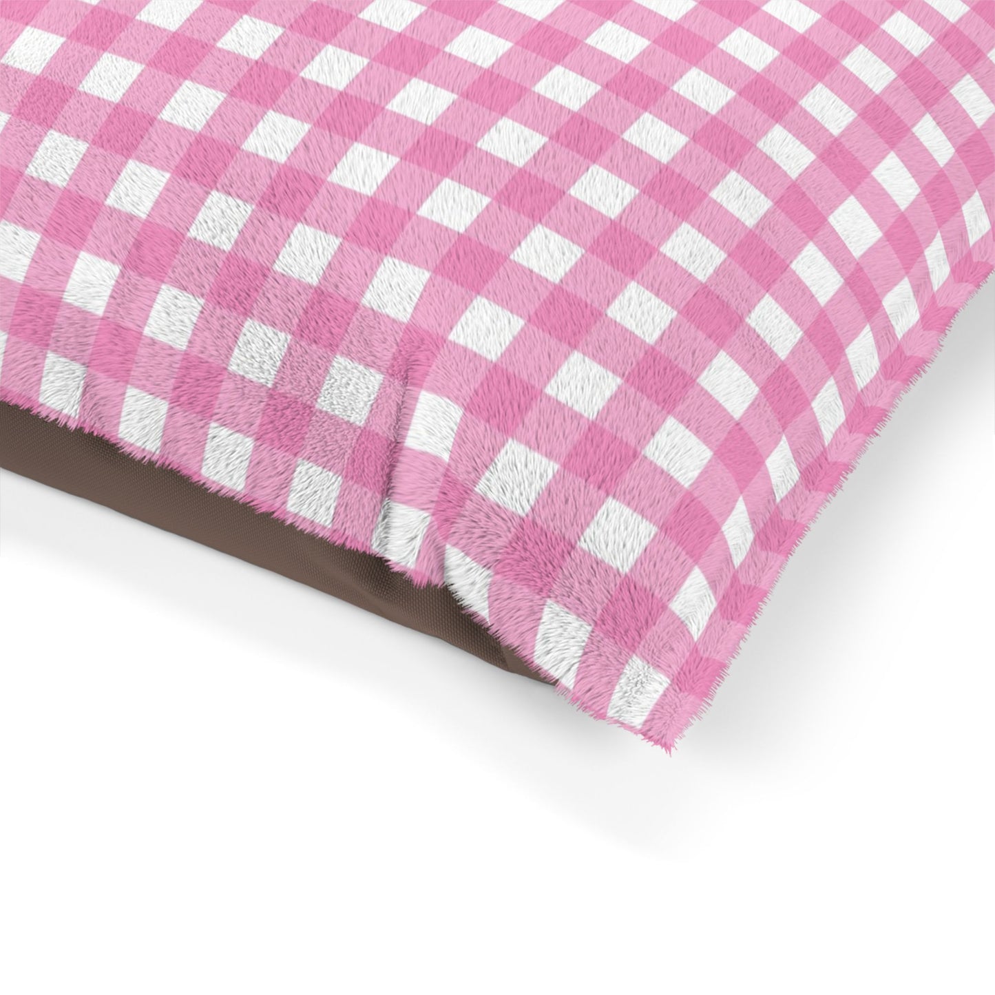 Gingham Pet Bed (pink)