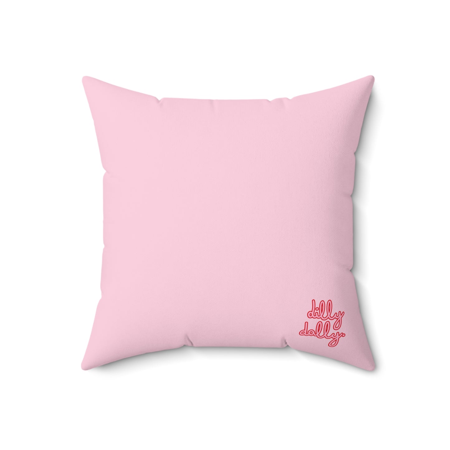 Gingham Throw Pillow (pink)