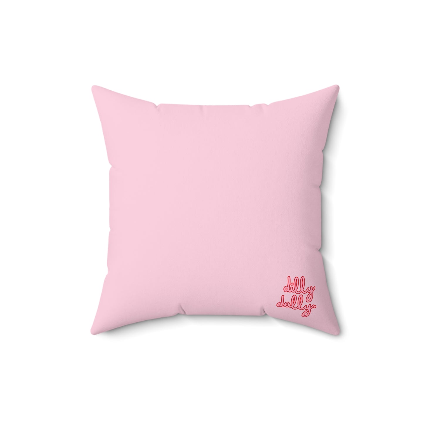 Gingham Throw Pillow (pink)