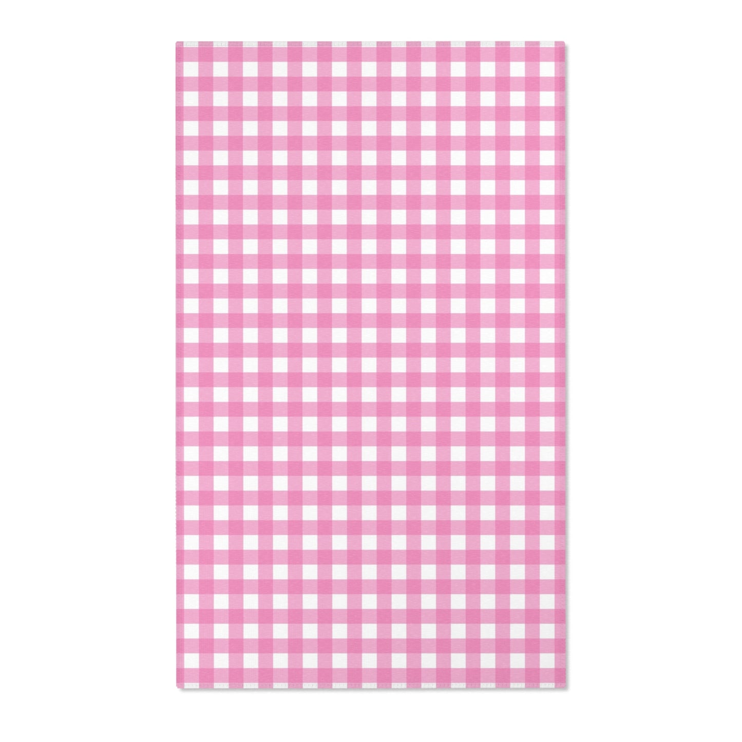 Gingham Area Rug (pink)